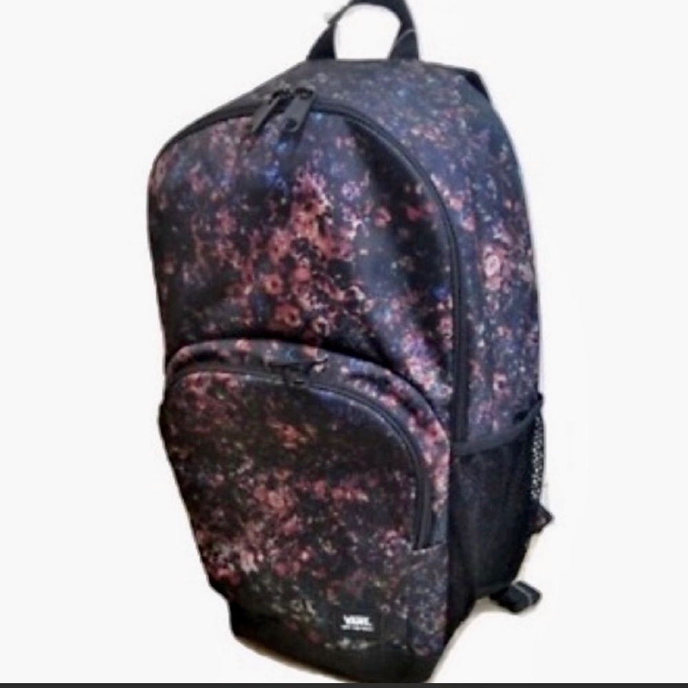 >💟VANS ALUMNI BLACK TRIPPY GALAXY BACKPACK 3 POCKETS, LAPTOP SLEEVE BRAND NEW